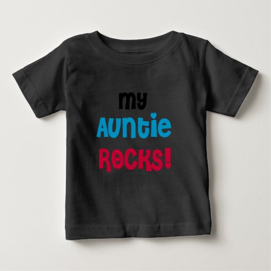 T-shirt Pour Bébé Ma tante Rocks (Devant)