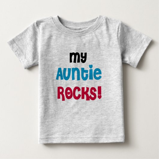 T-shirt Pour Bébé Ma tante Rocks (Devant)
