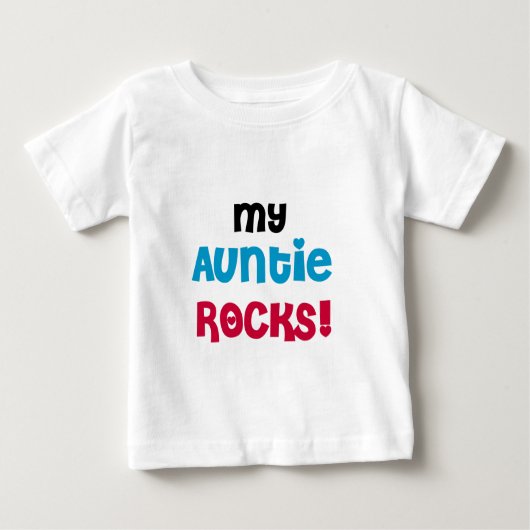 T-shirt Pour Bébé Ma tante Rocks (Devant)
