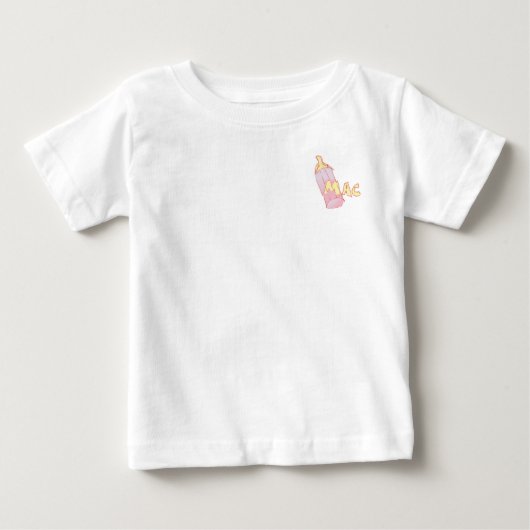 T-shirt Pour Bébé Macaronis de bébé (Devant)