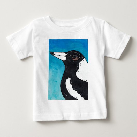 T-shirt Pour Bébé Macca la pie (Devant)