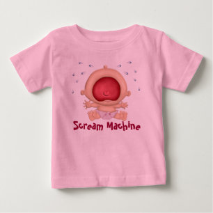 T-shirt Pour Bébé Machine à hurler Bawling humour bébé - Fille