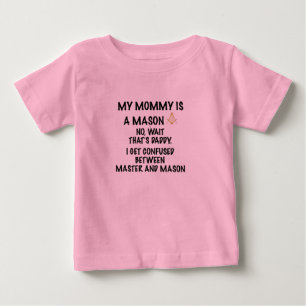 T-shirt Pour Bébé Maçon de maman