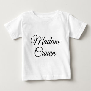 T-shirt Pour Bébé Madame la Couronne