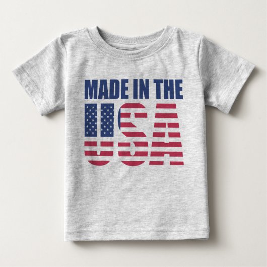 T-shirt Pour Bébé Made in the USA (Devant)