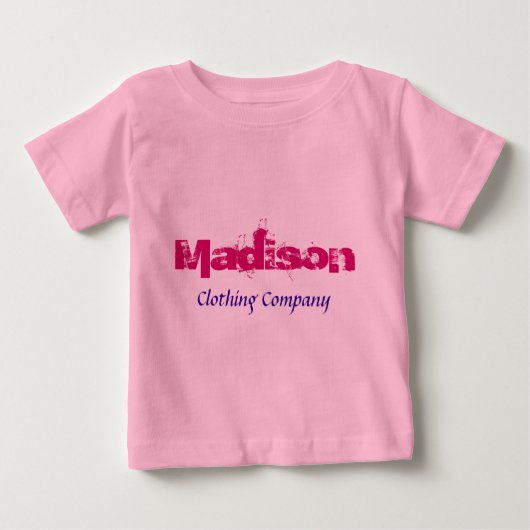 T-shirt Pour Bébé Madison Nom Vêtements Compagnie Baby Shirts (Devant)