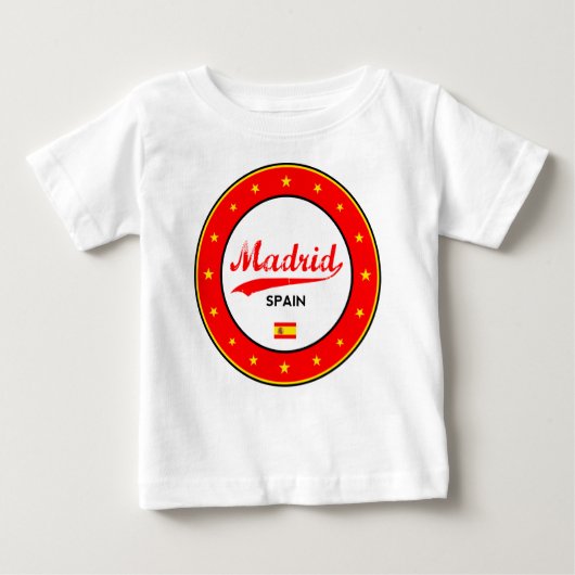 T-shirt Pour Bébé Madrid (Devant)