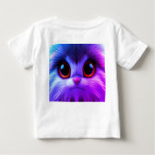 T-shirt Pour Bébé Magenta-Cute (Dos)