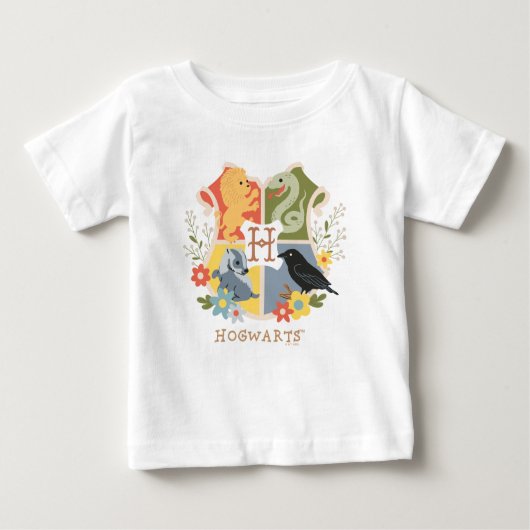 T-shirt Pour Bébé Magical Blooms HOGWARTS™ Crest (Devant)