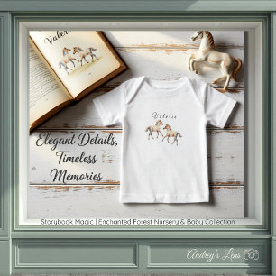 T-shirt Pour Bébé Magie de Contes de Fées Forêt Enchantée