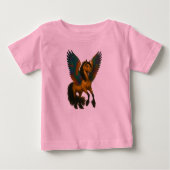 T-shirt Pour Bébé Magnificent Horse With Spectacular Wings (Devant)