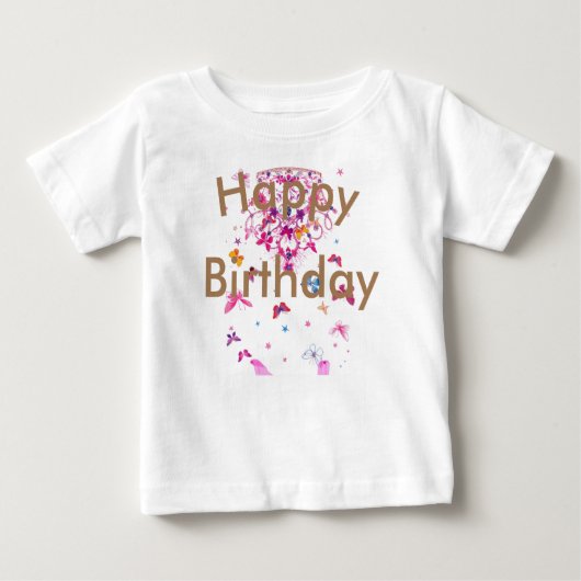 T-shirt Pour Bébé Magnifique conception féminine fantastique Joyeux (Devant)