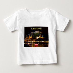 T-shirt Pour Bébé Magnifique ! Salzbourg Autriche avec drapeau
