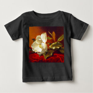 T-shirt Pour Bébé Magnolia sur Red Velvet Martin Johnson Heade