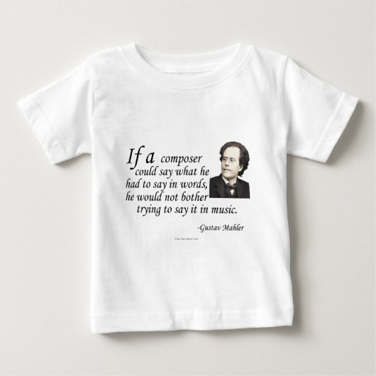 T-shirt Pour Bébé Mahler sur la composition (Devant)