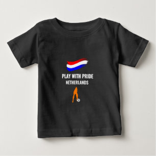 T-shirt Pour Bébé Maillot Fierté Footballeur Néerlandais 2026
