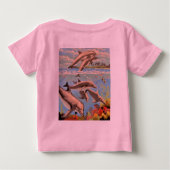 T-shirt Pour Bébé Main Painted by Number | Dolphins | (Dos)