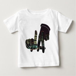 T-shirt Pour Bébé Mains d'horizon de LA