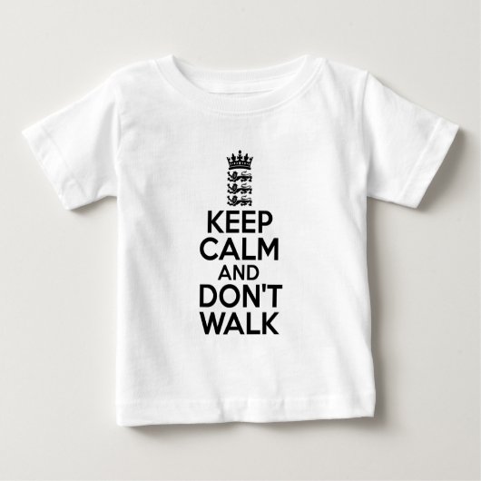 T-shirt Pour Bébé Maintenez calme et continuez le cricket (Devant)