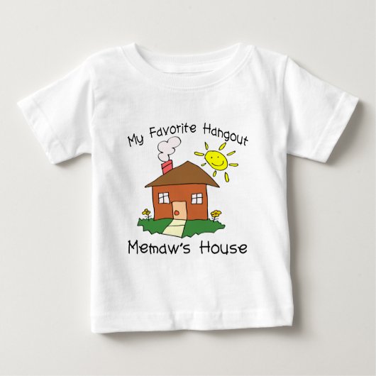 T-shirt Pour Bébé Maison de Memaw Hangout Favorite (Devant)