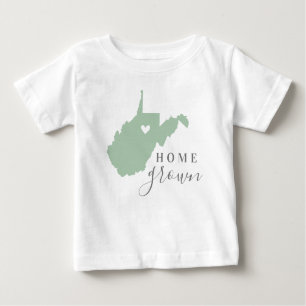T-shirt Pour Bébé Maison de Virginie-Occidentale cultivée Etat des