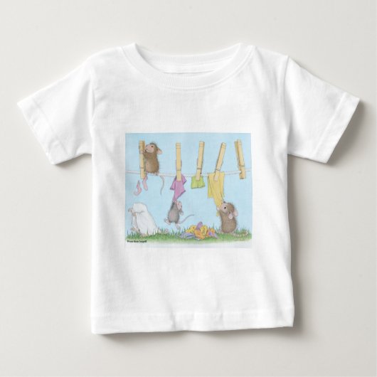 T-shirt Pour Bébé Maison-Souris Designs® (Devant)