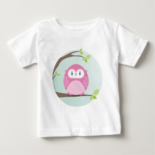 T-shirt Pour Bébé MAISON SWEET HOME :: Chouette dans un arbre 3 (Devant)