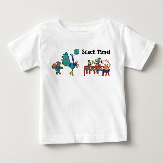 T-shirt Pour Bébé Maisy and Friends Preschool Snack Time (Devant)