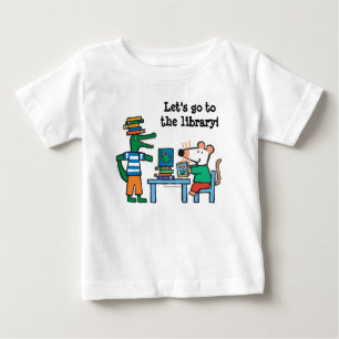 T-shirt Pour Bébé Maisy et les amis apprécient la bibliothèque