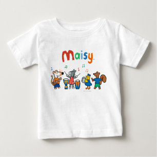 T-shirt Pour Bébé Maisy et les amis jouent dans la bande