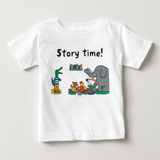 T-shirt Pour Bébé Maisy et ses amis rient à l'heure de l'histoire (Devant)