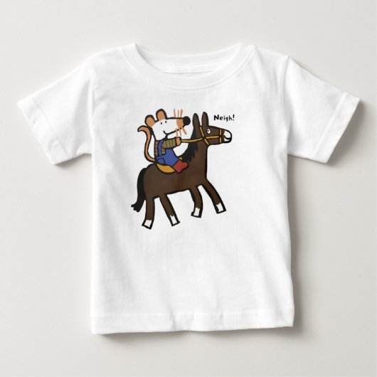 T-shirt Pour Bébé Maisy monte à cheval (Devant)