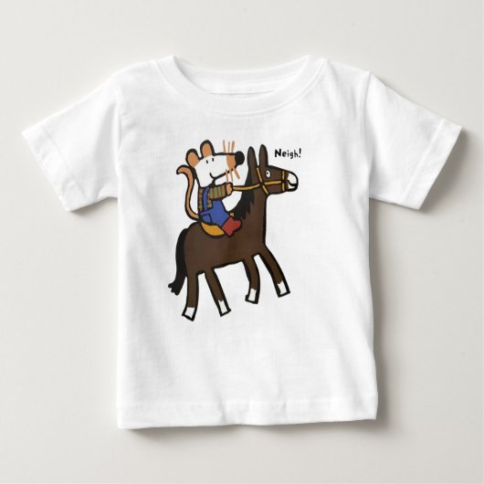 T-shirt Pour Bébé Maisy Rides a Horse (Devant)