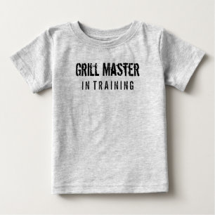 T-shirt Pour Bébé Maître de gril dans la formation