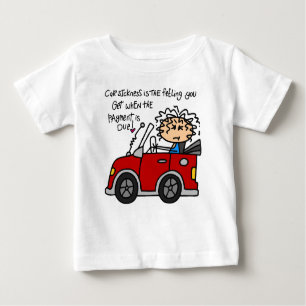 T-shirt Pour Bébé Maladie de voiture humoristique