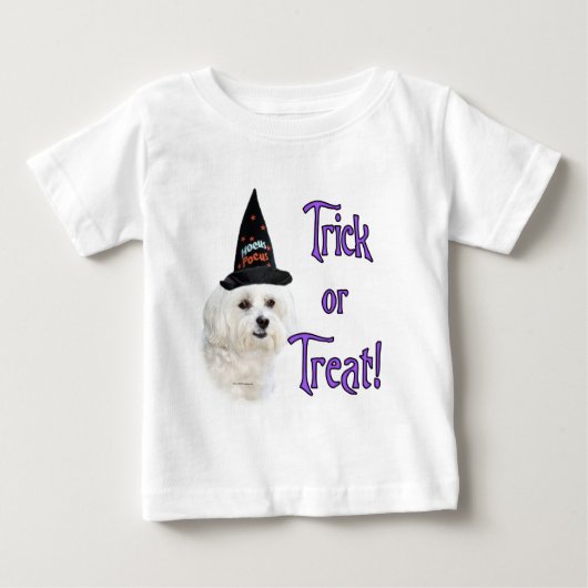 T-shirt Pour Bébé Maltese Trick (Devant)