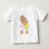 T-shirt Pour Bébé Mama & Enfants Ours Correspondant Chemises (Devant)