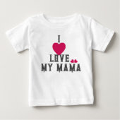 T-shirt Pour Bébé Maman aime (Devant)