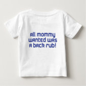 T-shirt Pour Bébé maman bleu (Dos)