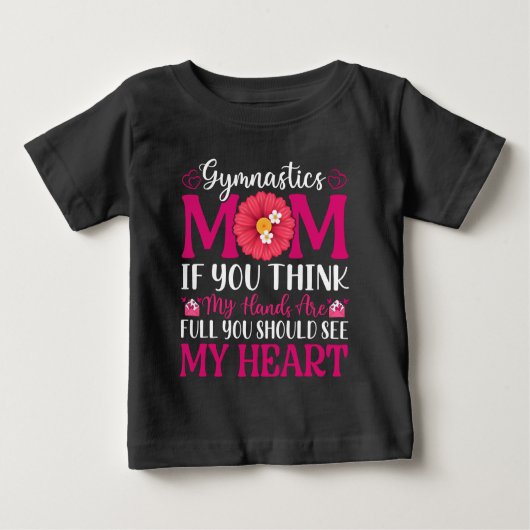 T-shirt Pour Bébé Maman de gymnastique (Devant)