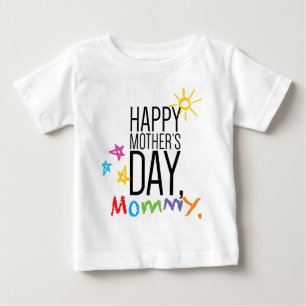 T-shirt Pour Bébé Maman heureuse du jour de mère