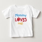 T-shirt Pour Bébé Maman m'aime (Devant)
