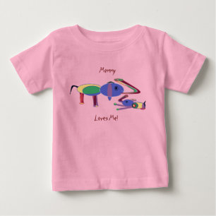 T-shirt Pour Bébé Maman m'aime Thé