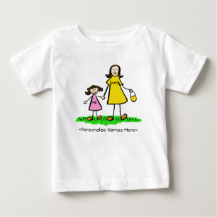 T-shirt Pour Bébé Maman & Me - Mère et fille Brunette Shirt