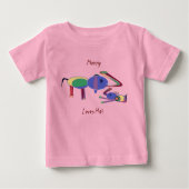 T-shirt Pour Bébé Maman me plaît Tee (conception avant seulement) (Devant)