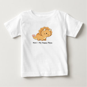 T-shirt Pour Bébé Maman = Mon Endroit Heureux – Illustration de bébé