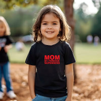 Maman Mon Super-héros pour toujours rouge
