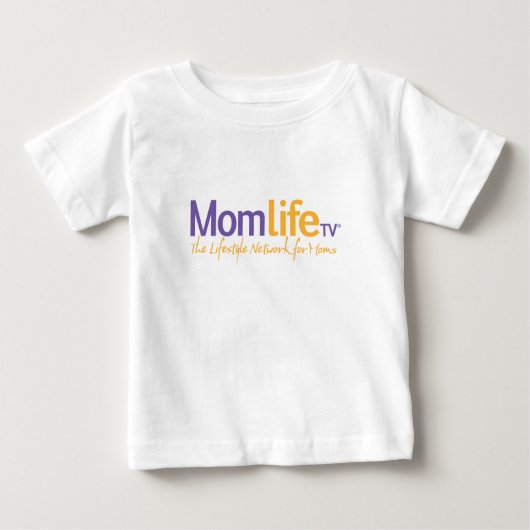 T-shirt Pour Bébé MamanLifeTV® Baby Tee - Blanc (Devant)