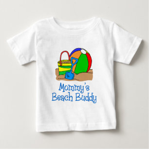 T-shirt Pour Bébé Maman's Beach Buddy