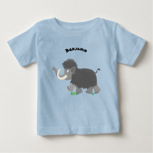 T-shirt Pour Bébé Mammouth laineux mignon illustration de dessin ani